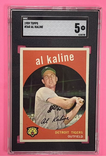 Al Kaline 1959 Topps SGC 5 HOF Baseball Card #360