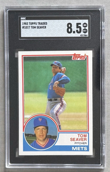 Tom Seaver 1983 Topps Traded SGC 8.5 HOF Baseball Card # 101T NY Mets