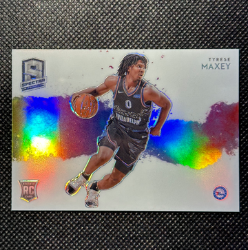 Tyrese Maxey 2020-21 Panini Spectra Colorblast Rookie SSP Case Hit RC