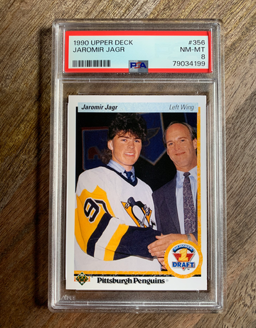 1990 Upper deck Jaromar Jagr PSA 8