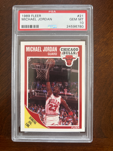 1989 Fleer #21 Michael Jordan PSA 10