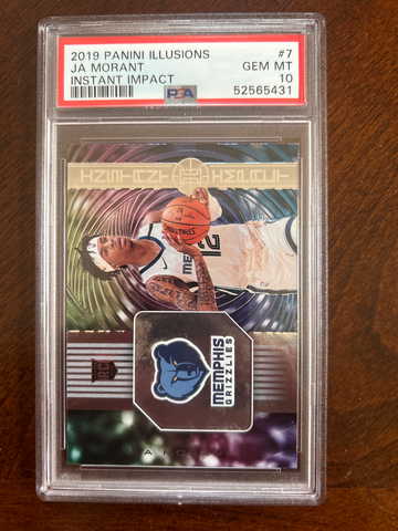 2019 Panini Illusions Instant Impact #7 Ja Morant PSA 10 Gem Mint