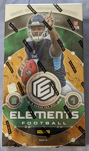 2022 Panini Elements Football Hobby Box Factory Sealed
