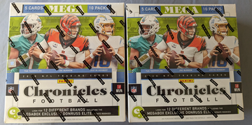 2 Box Lot - 2020 Panini Chronicles Football Mega Box Walmart