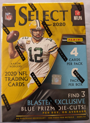 2020 Select Football Blaster Box - Blue Prizm Die-cut
