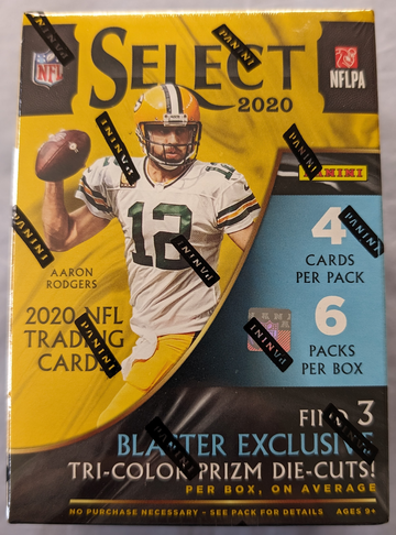 2020 Select Football Blaster Box - Tri-color Prizm Die-cut