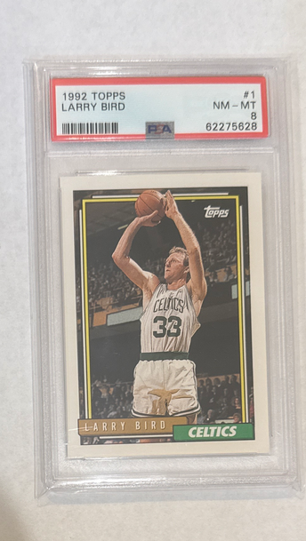 Larry Bird 1992 Topps PSA 8