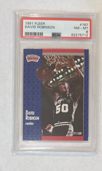 David Robinson 1991 Fleer PSA 8