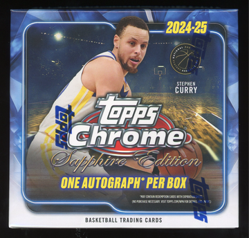 2024-25 Topps Chrome Sapphire Edition Basketball Hobby Box Sealed