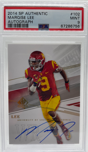 2014 SP Authentic Rare SSP Variation Marqise Lee RC Rookie Auto Autograph PSA 9