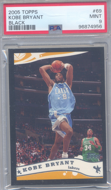 2005 Topps Black Kobe Bryant PSA Mint 9 Only 1 None Higher 1 of 1