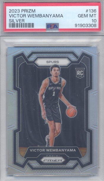 2023 Prizm Rookie Victor Wembanyama Silver PSA 10 Gem Mint