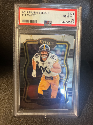 2017 Select Tj Watt #124 PSA 10 Gem Mint