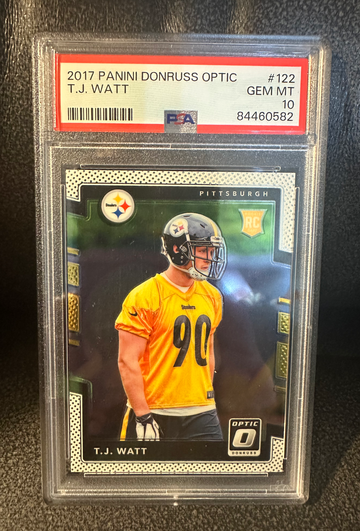 2017 Donruss Optic Tj Watt #122 PSA 10 Gem Mint