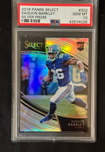 2018 Select Saquon Barkley Field Level Silver #202 PSA 10 Gem Mint