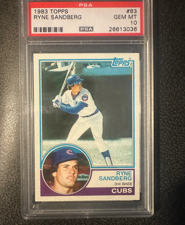 1983 Topps Ryne Sandberg #83 PSA 10 Gem MINT ROOKIE 