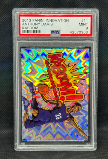 2013 Panini Innovation Anthony Davis KABOOM #11 PSA 9 Mint 1ST YEAR KABOOM