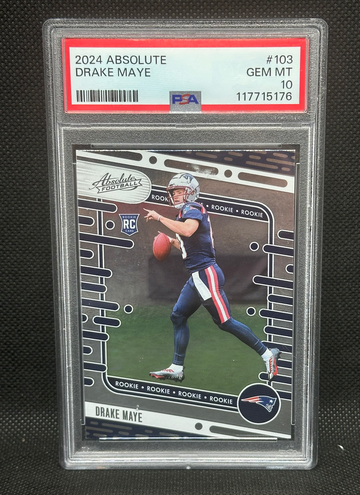 2024 Absolute Drake Maye #103 PSA 10 Gem Mint 