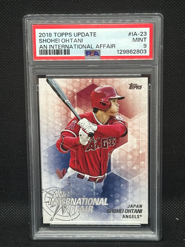 2018 Topps Update Shohei Ohtani An International Affair PSA 9 Mint