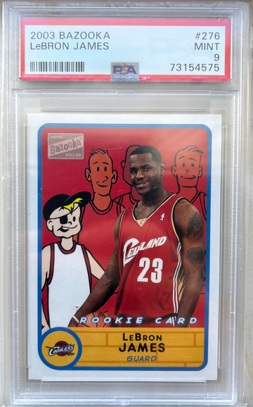 2003 Topps Bazooka Lebron James RC PSA 9