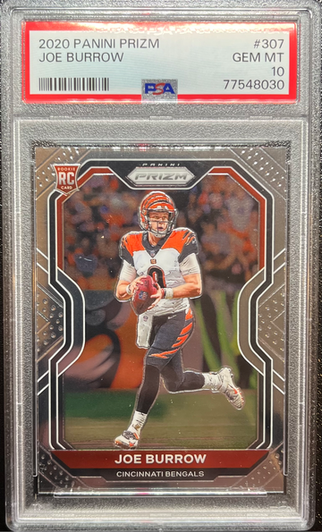 2020 Joe Burrow RC Prizm PSA 10 GEM MINT Panini CINCINNATI BENGALS ROOKIE