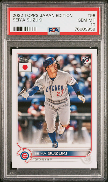 2022 Topps Japan Edition Seiya Suzuki RC PSA 10 Gem Mint