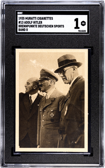 1935 Muratti SGC 1 - Adolf Hitler #13 WWII military rare series Jesse Owens Olympics