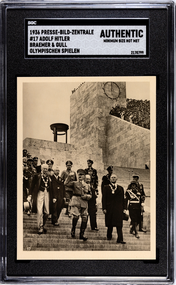 1936 Braemer Gull SGC A - Adolf Hitler #17 WWII military ultra rare series Jesse Owens Olympics 