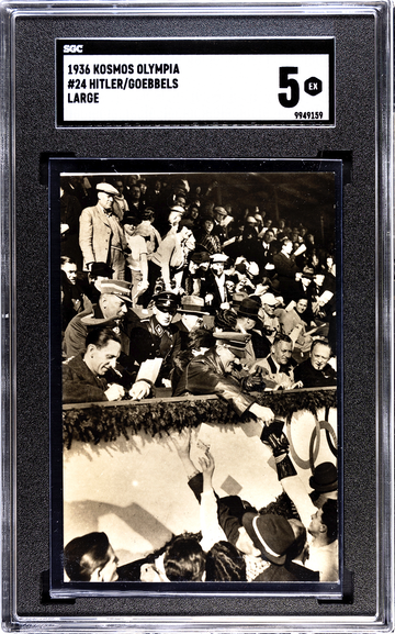 1936 Kosmos SGC 5 - Adolf Hitler #24 WWII military rare series Jesse Owens Olympics