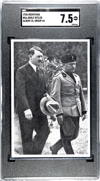 1936 Reemtsma SGC 7.5 - Adolf Hitler & Mussolini #66 / 64 - WWII military