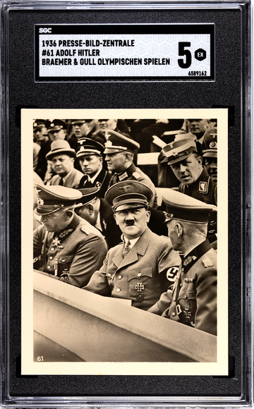 1936 Braemer Gull SGC 5 - Adolf Hitler #61 WWII military ultra rare series Jesse Owens Olympics 