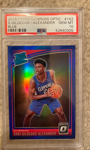 2018 Shai optic blue/49 psa 10