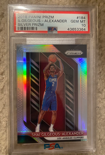 2018 PANINI PRIZM SILVER SHAI GILGEOUS ALEXANDER PSA 10