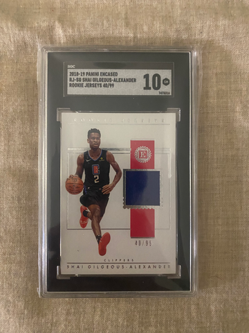 2018-19 Panini Encased SGA SHAI GILGEOUS ALEXANDER Rookie Jerseys 40/99