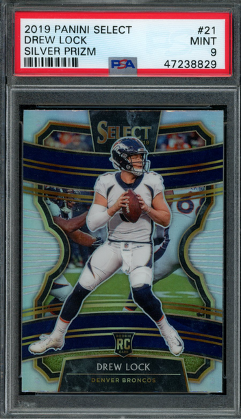 2019 Panini Select #21 Drew Lock PSA 9