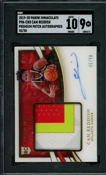 2019-20 Immaculate Collection Cam Reddish RPA RC Rookie 3-Color Patch AUTO /50