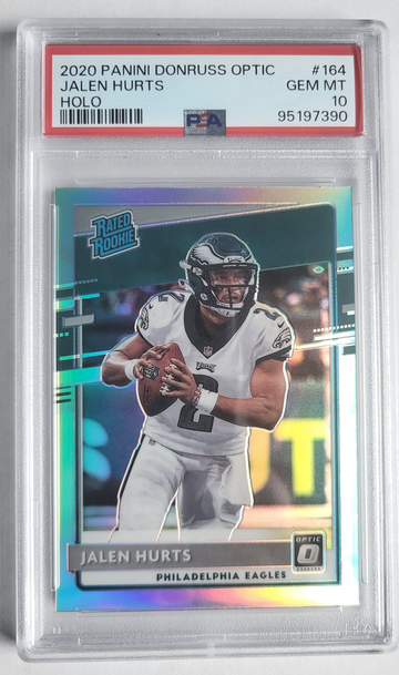 2020 Panini Donruss Optic Jalen Hurts Holo PSA 10
