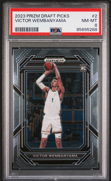 2023 Panini Prizm Draft Picks Victor Wembanyama PSA 8