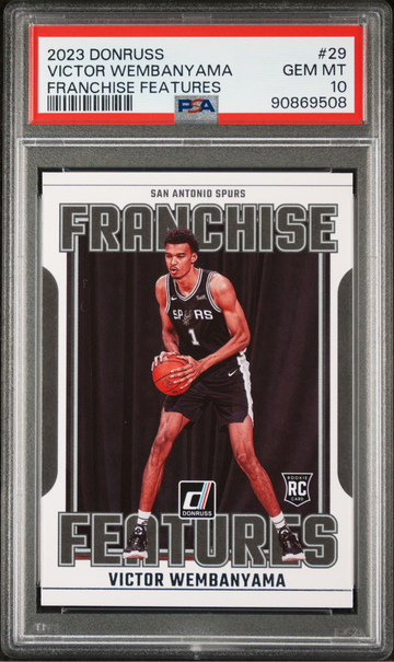 2023-24 Panini Donruss Victor Wembanyama Franchise Features PSA 10