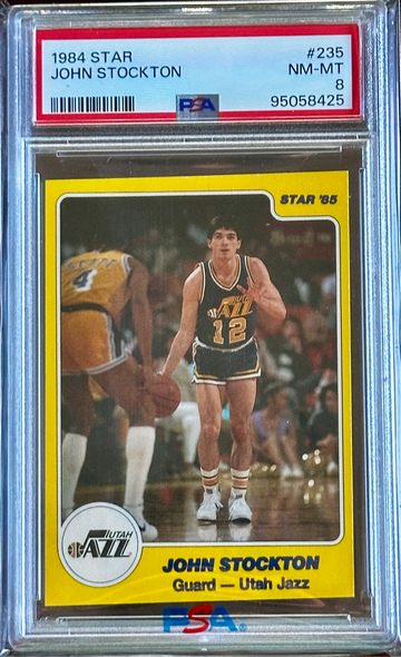 1984 Star John Stockton PSA 8 - Dream Teamer's Only Rookie Card