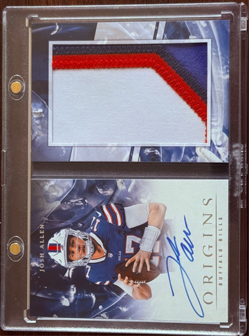 2018 Origins Rookie Josh Allen Patch Auto Booklet /25