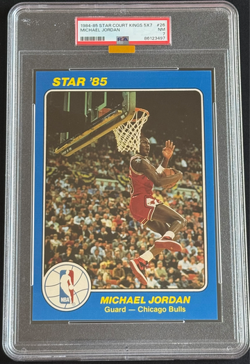 1984 Star Court Kings Michael Jordan PSA 7 MBA GOLD