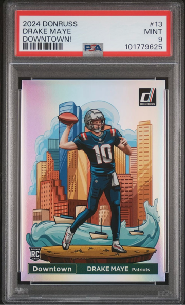 2024 Panini Drake Maye Downtown RC PSA 9