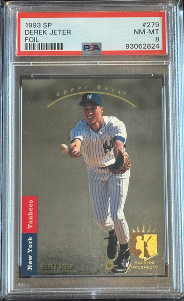 1993 SP Derek Jeter RC Foil PSA 8