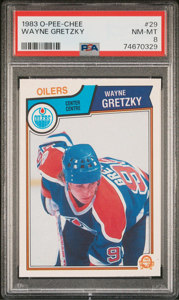 1983 O-Pee-Chee Wayne Gretzky PSA 8