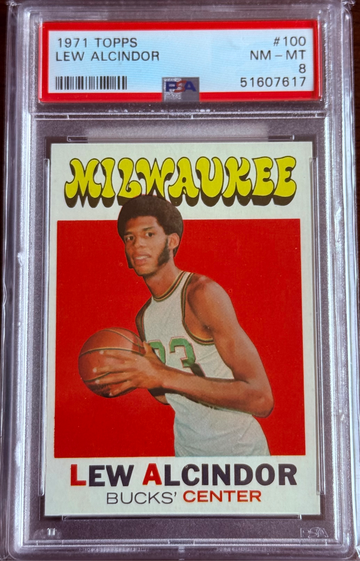 1971 Topps Kareem Adbul Jabaar / Lew Alcindor PSA 8