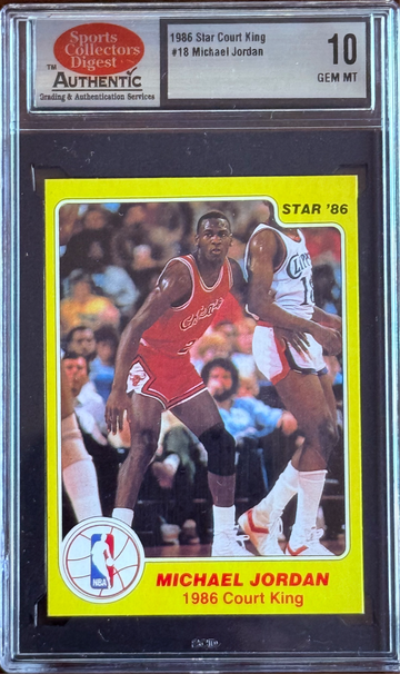 1986 Star Court Kings Michael Jordan SCD 10 Gem Mint