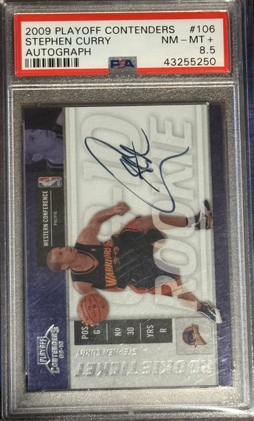 2009 Playoff Contenders Stephen Curry RC Auto PSA 8.5
