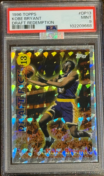 1996 Topps Kobe Bryant Draft Redemption PSA 9 MBA Silver