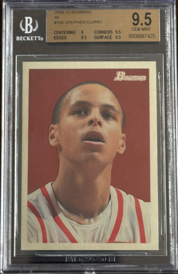 2009 Bowman '48 Steph Curry RC /2009 BGS 9.5 